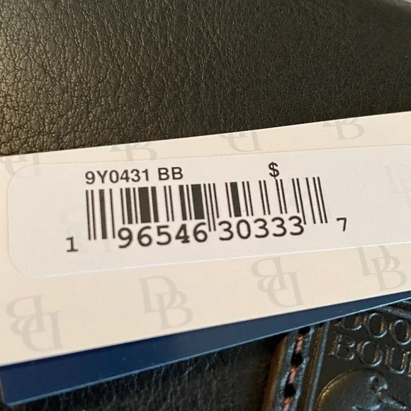 NWT- Dooney & Bourke Florentine Leather Phone Wristlet, Black - Picture 9 of 9